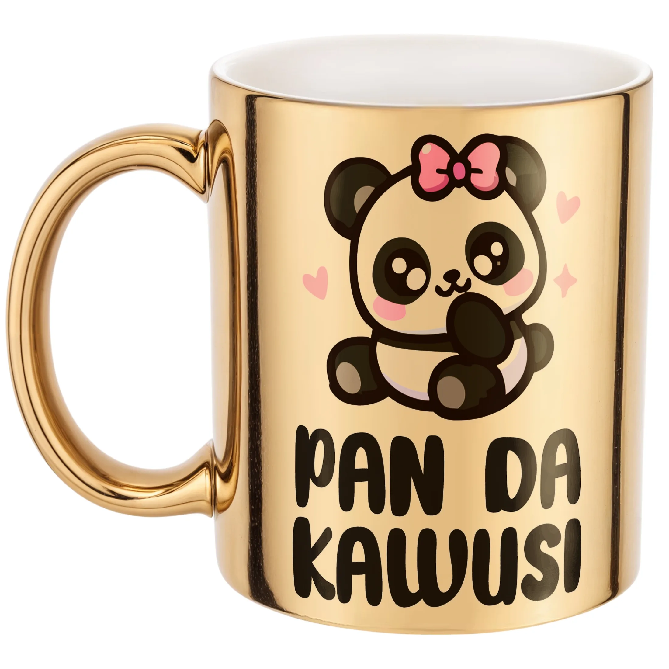 Złoty Kubek Pan Da Kawusi Panda Śmieszny Zabawny Prezent