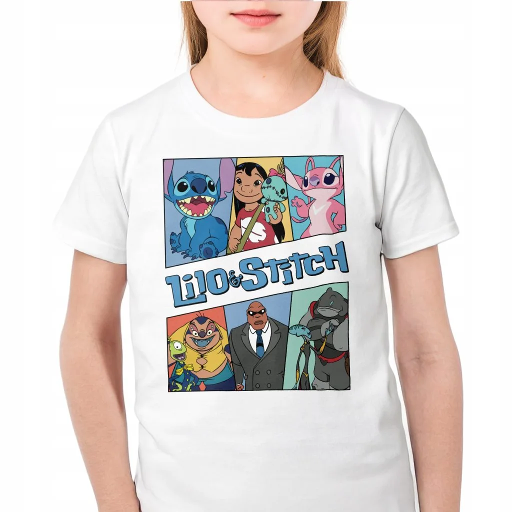 Koszulka biała dziecięca Stitch Lilo i Stich Dla Fanów
