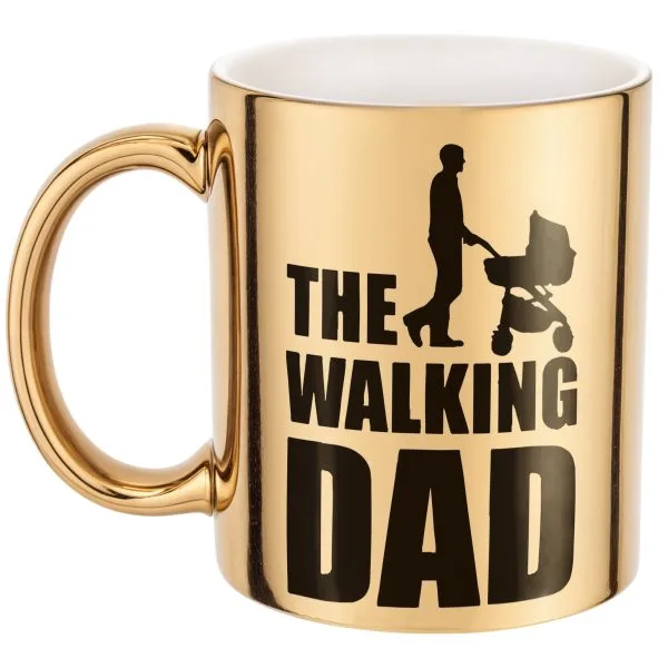 Złoty Kubek Dzień Ojca Dla Taty The Walking Dad Prezent