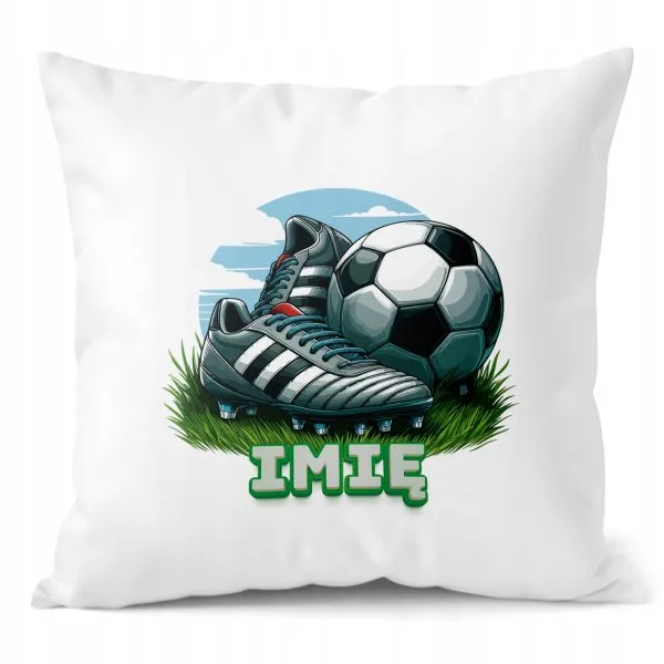 Poduszka 38x38 cm z Imieniem dla Piłkarza Piłka Nożna Football