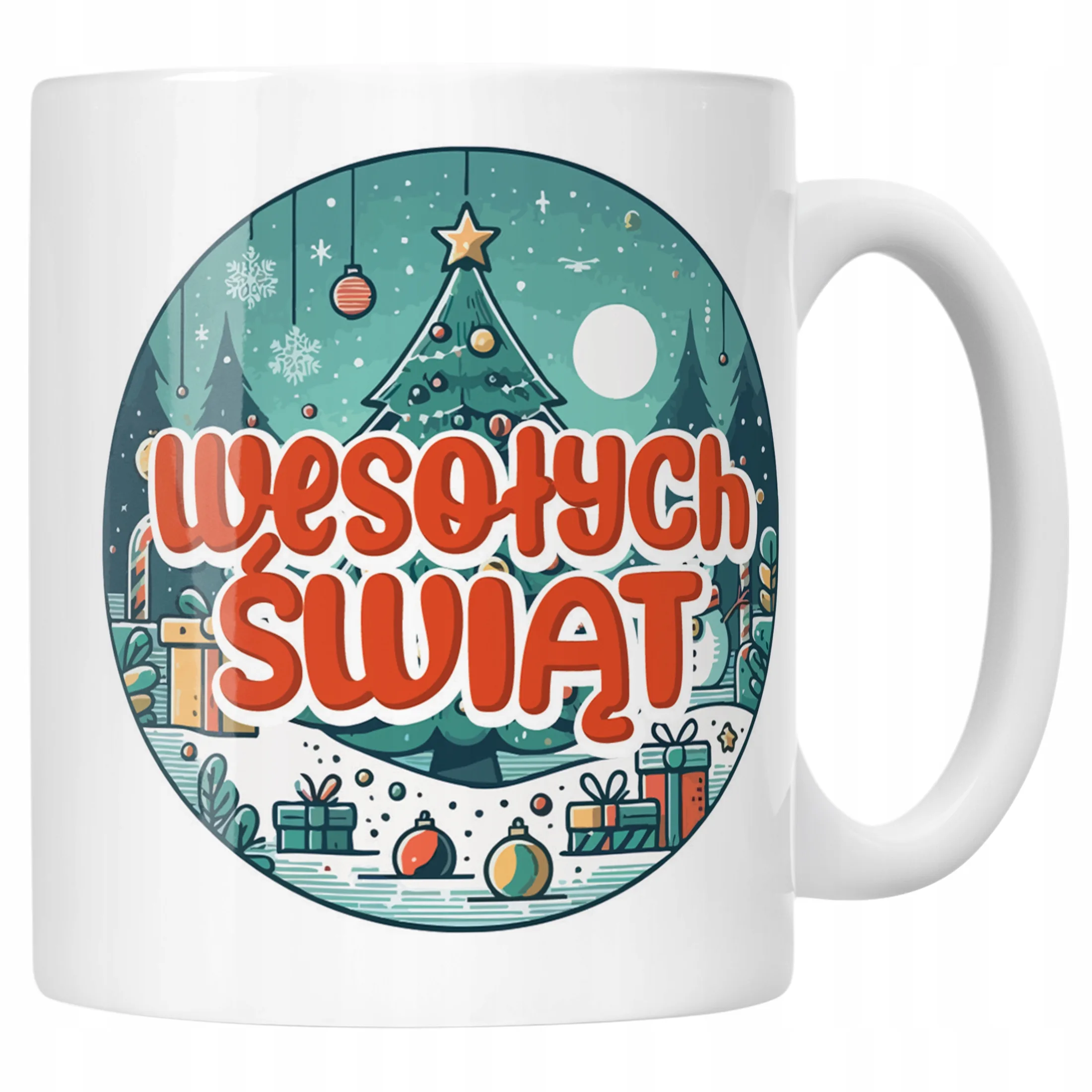 Kubek Ceramiczny Świąteczny Wesołych Świąt Boże Narodzenie Prezent