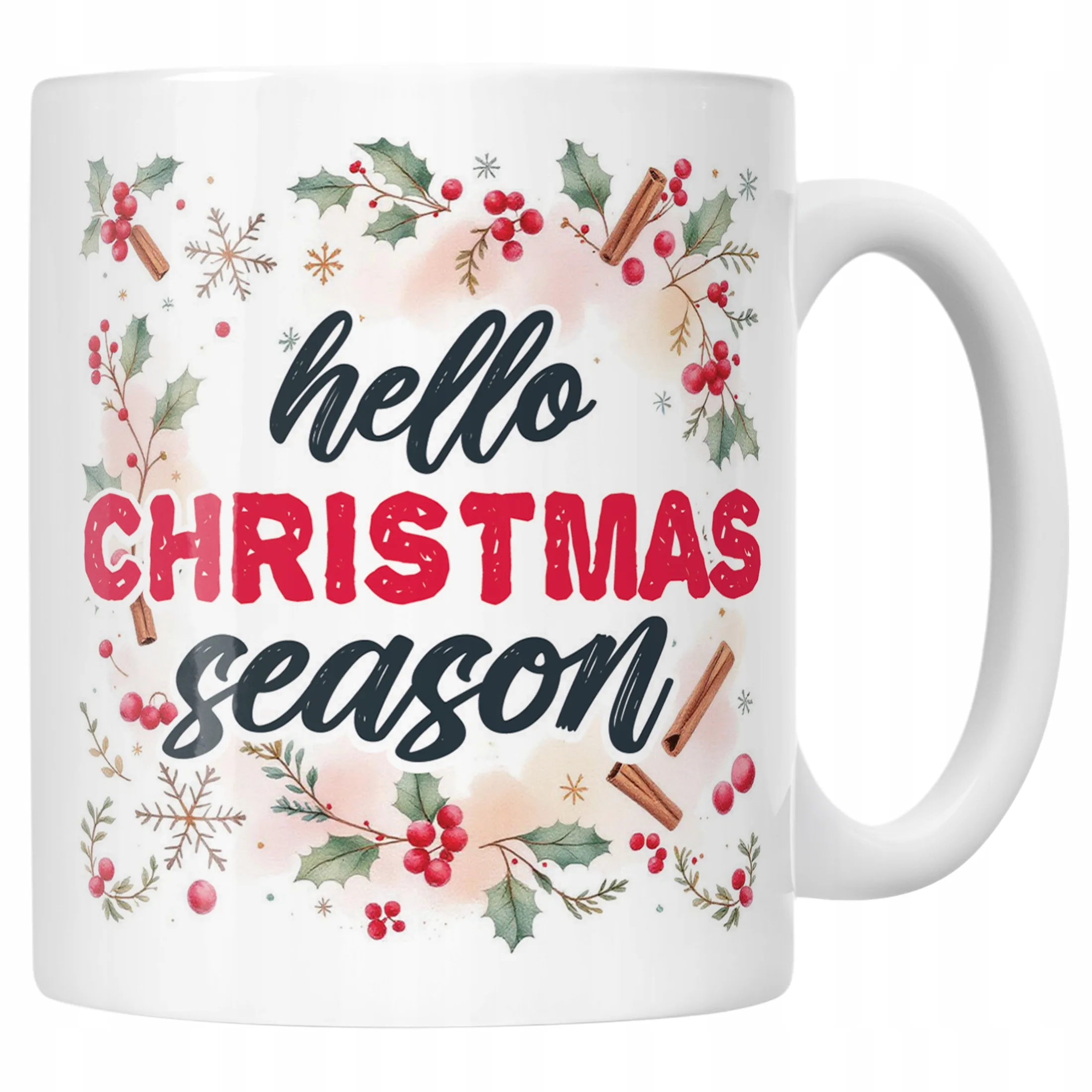 Kubek Ceramiczny Świąteczny Hello Christmas Boże Narodzenie Prezent