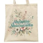 Torba bawełniana Dzień Nauczyciela Najlepsza Nauczycielka Prezent Upominek