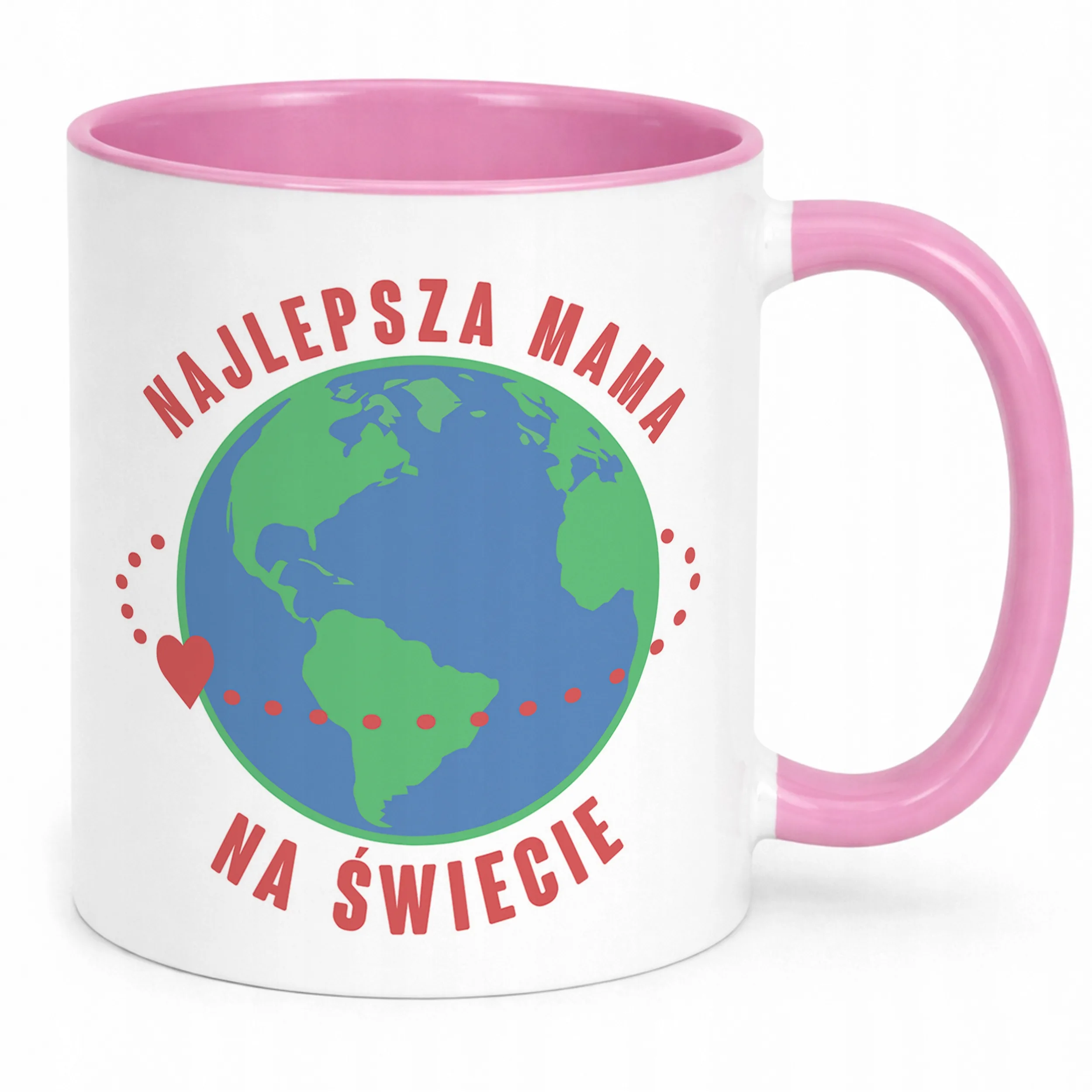 Kubek Różowy Dzień Matki Dla Mamy Prezent Najlepsza Mama
