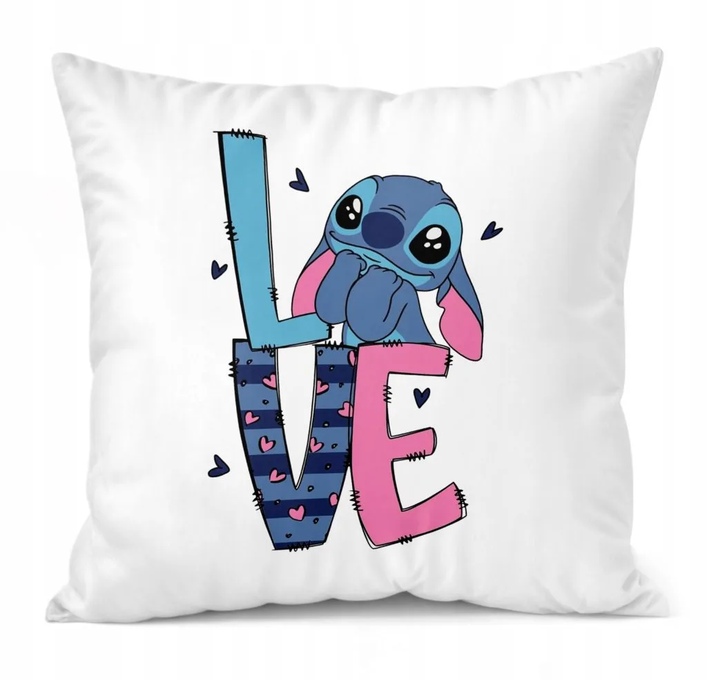 Poduszka 38x38cm Stitch Lilo i Stich Bajka Dla Dzieci Prezent
