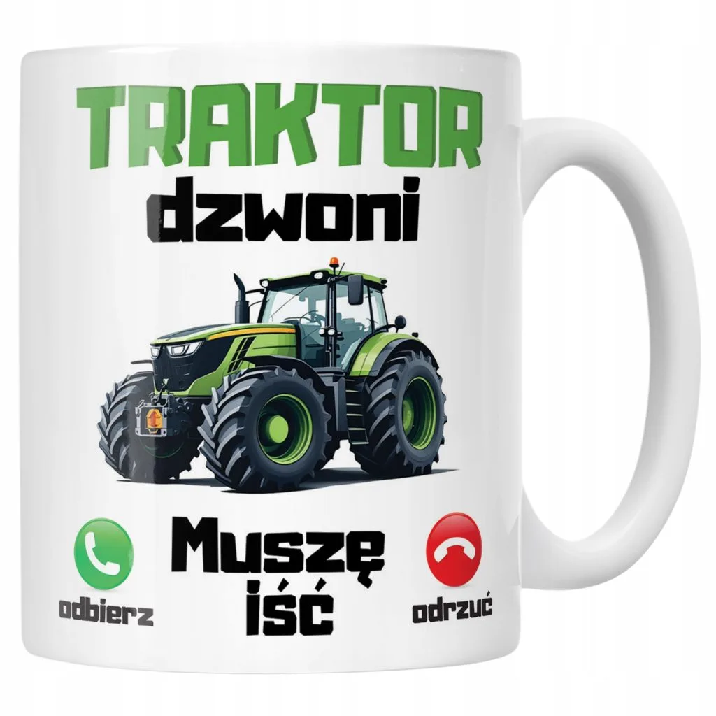 Kubek ceramiczny Rolnik Dla Rolnika Traktor Zabawny Prezent Upominek