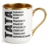 Kubek Premium Złoty Dzień Ojca Dla Taty TATA Prezent Upominek