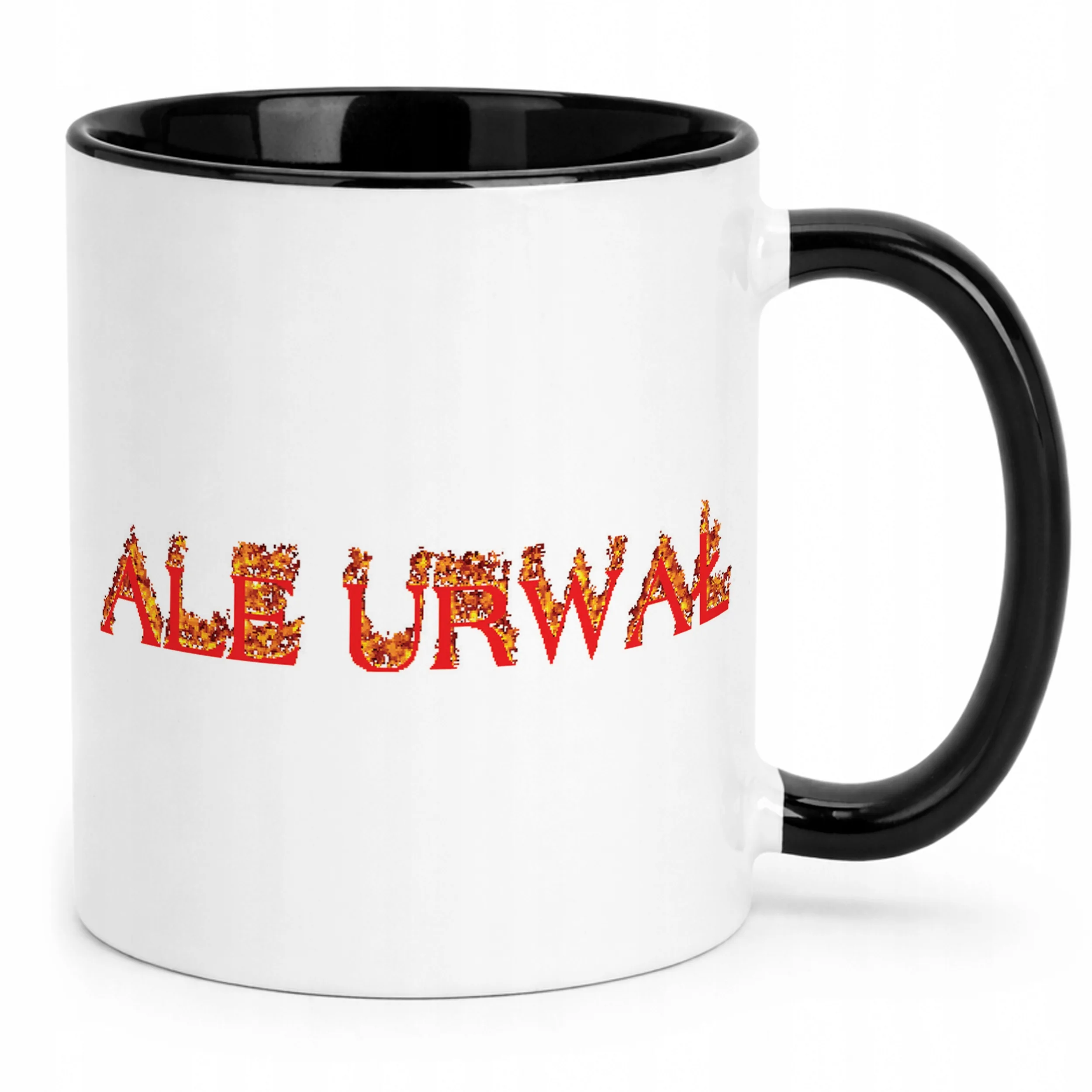 Kubek Czarny Ale Urwał Śmieszne Memy Zabawne Prezent