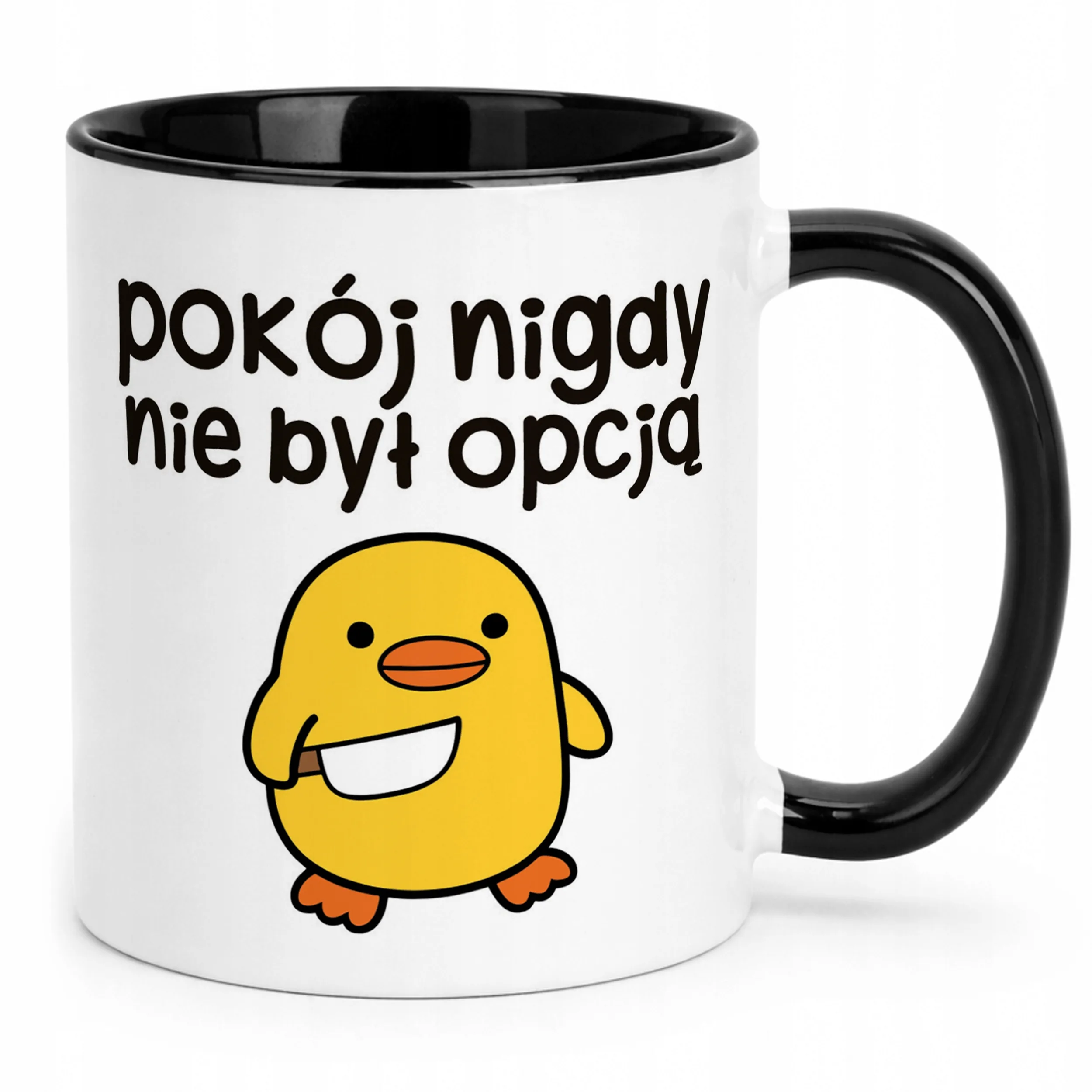 Kubek Czarny Pokój Nigdy Nie Był Opcją Śmieszny Zabawny Prezent