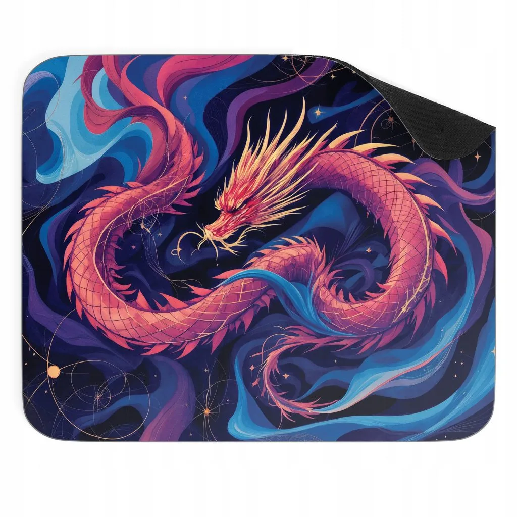 Podkładka pod mysz 22×18 cm Abstrakcja Smok Sztuka