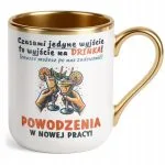 Kubek Premium Złoty Na Pożegnanie Odejście z Pracy Zabawny Prezent