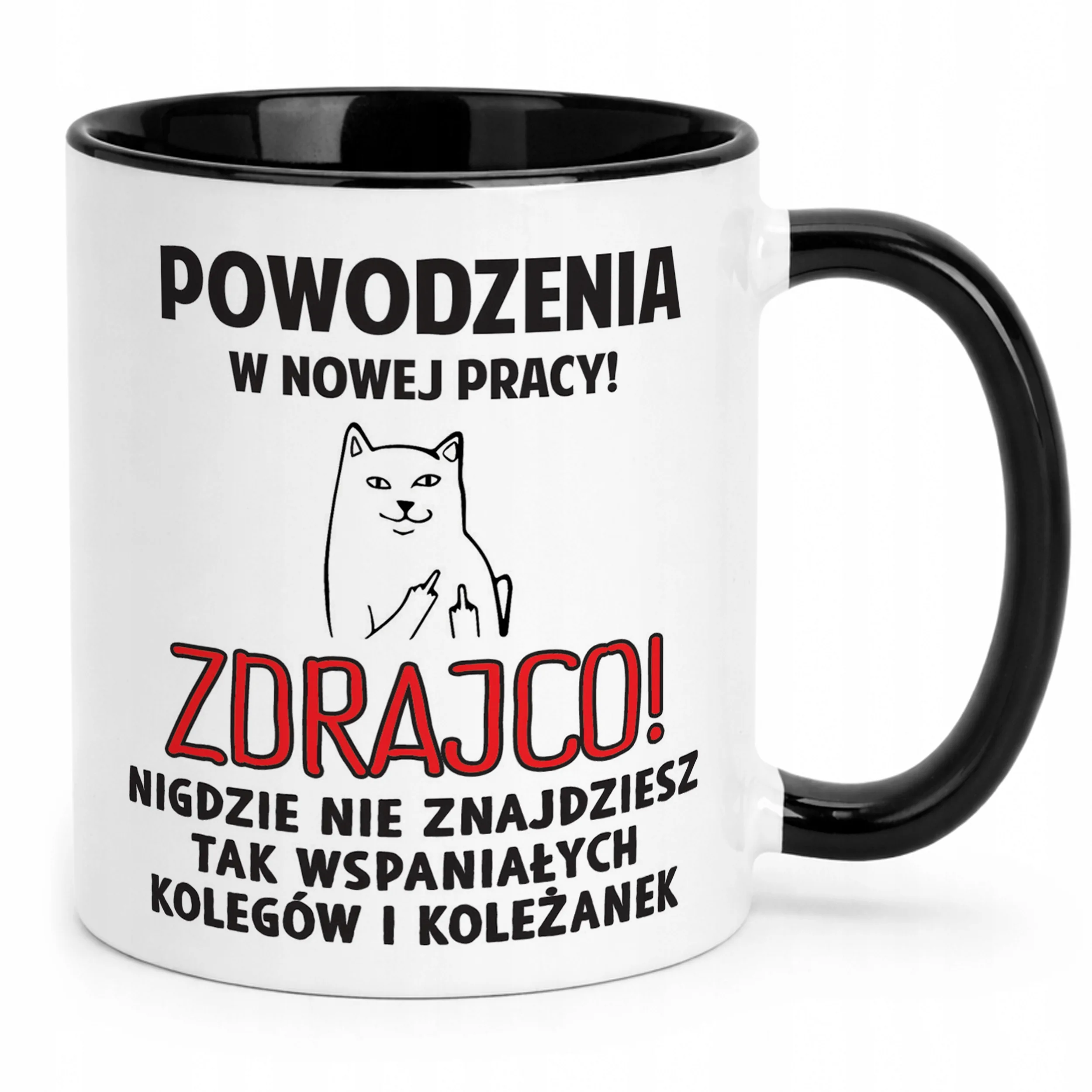 Kubek Czarny Na Pożegnanie Odejście z Pracy Zabawny Prezent
