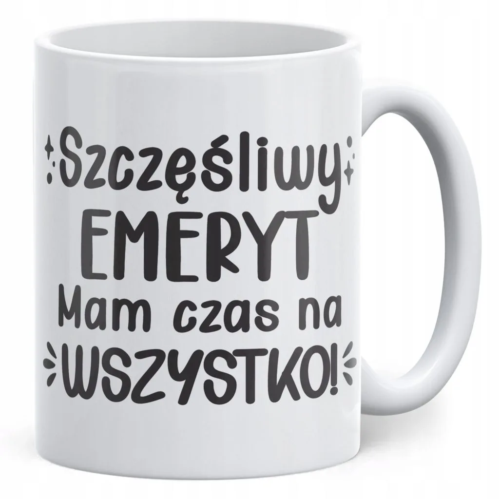 Kubek ceramiczny z okazji Emerytury Dla Emeryta Prezent Upominek