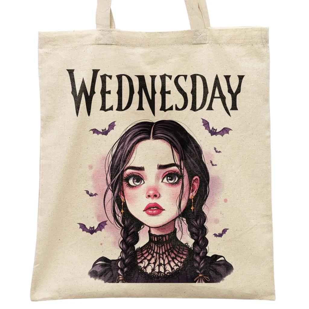 Torba bawełniana na zakupy Nevermore Wednesday Dla Fanów Serialu