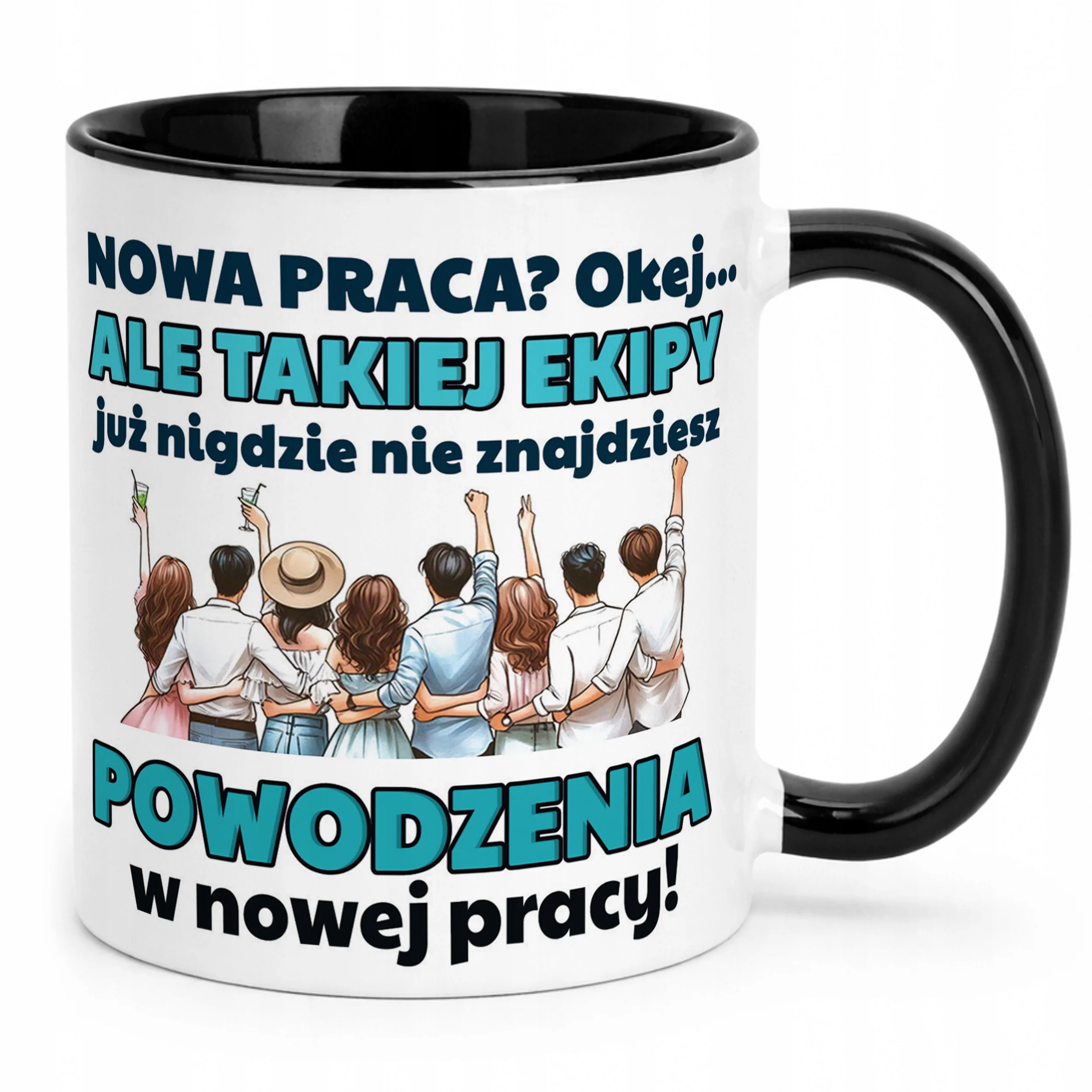 Kubek Czarny Pożeganie Odejście z Pracy Dla Kolegi Koleżanki Prezent