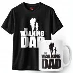 Zestaw Kubek + Koszulka Dzień Ojca Dla Taty The Walking Dad Prezent