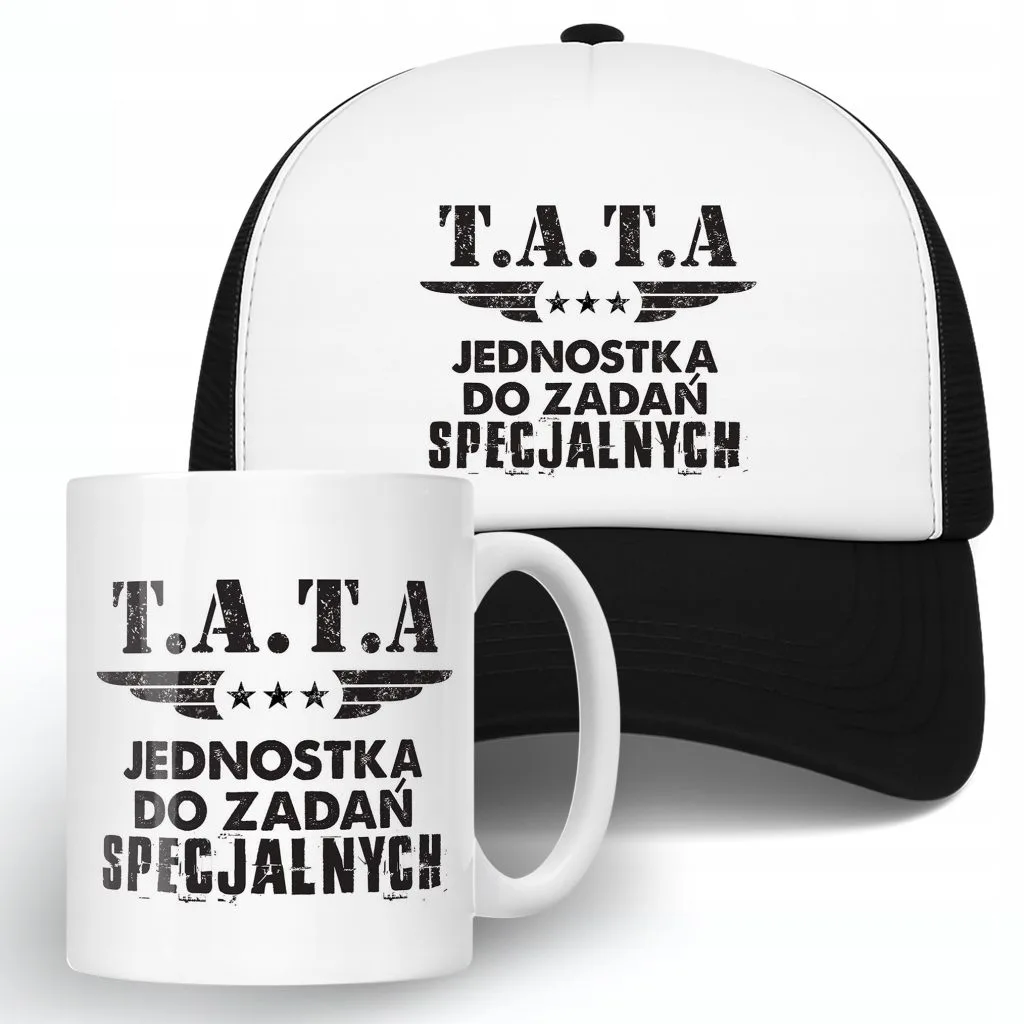 Zestaw Kubek + Koszulka Dzień Ojca Dla Taty Tata Jednostka Prezent