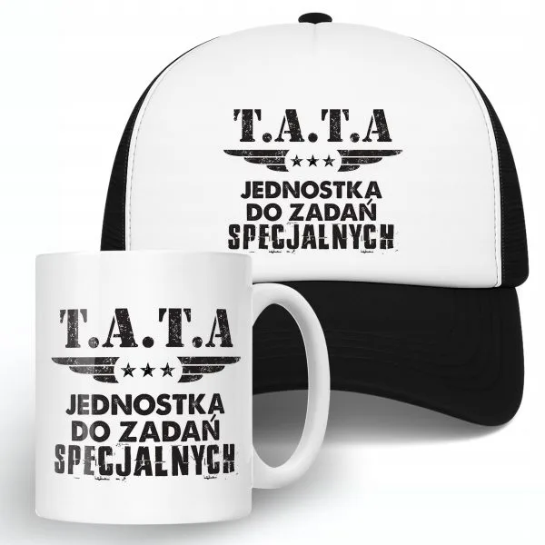 Zestaw Kubek + Koszulka Dzień Ojca Dla Taty Tata Jednostka Prezent