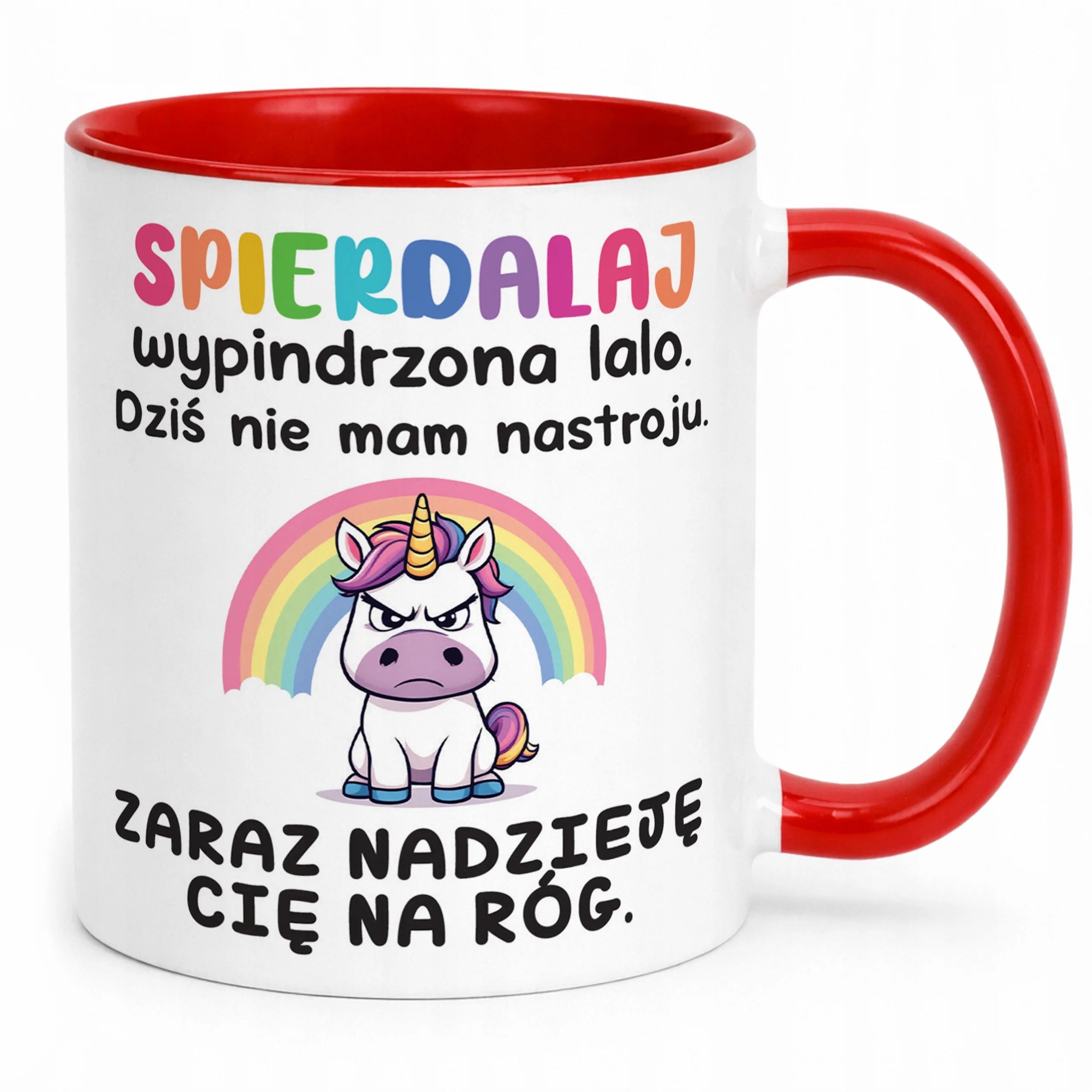 Kubek Czerwony Spie***laj Wypindrzona Lalo Śmieszny Zabawny Prezent