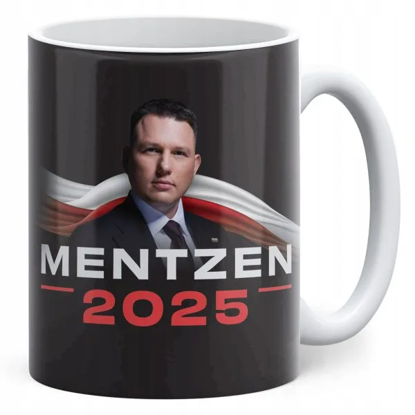 Kubek ceramiczny Sławomir Mentzen #Mentzen2025 Konfederacja Wybory