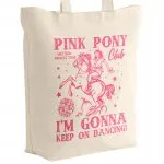 Torba bawełniana z dnem na zakupy 42×38 Chappell Roan Pink Pony Club