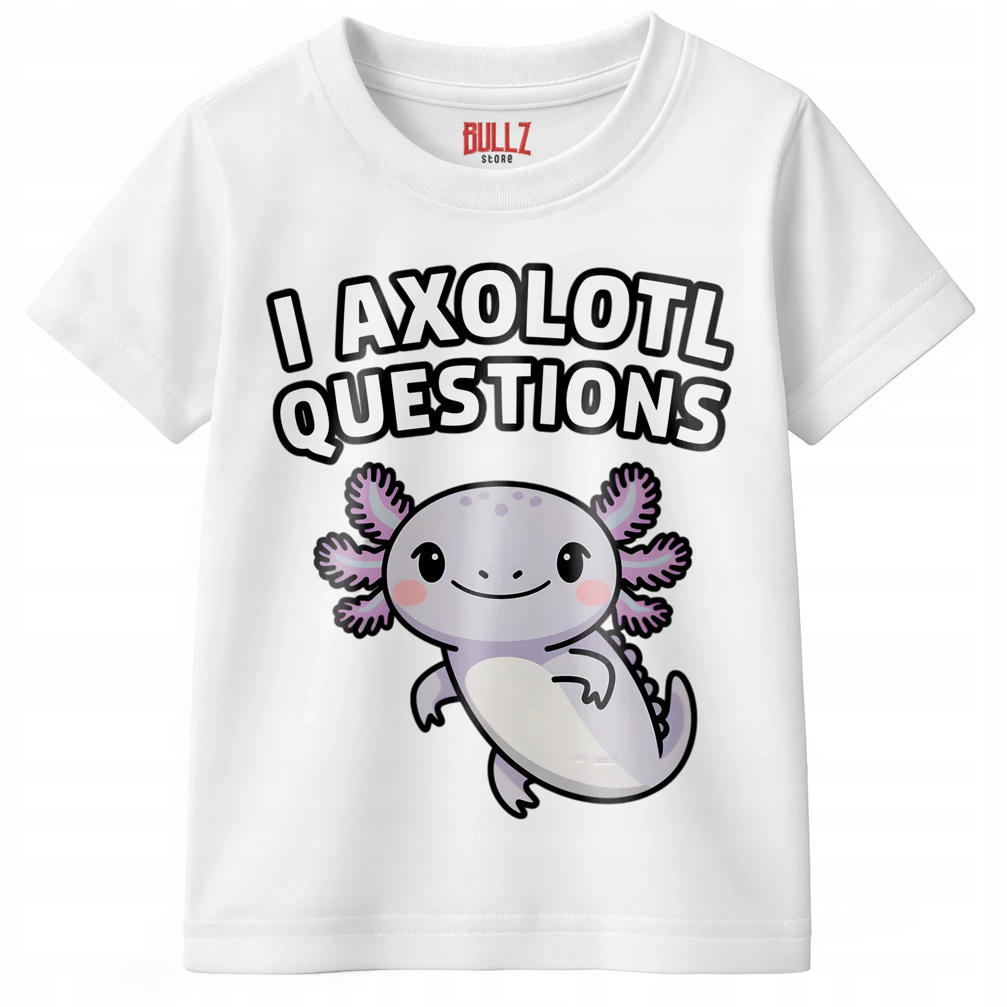 Koszulka dziecięca biała Aksolotl Axolotl Mine craft Trend HIT