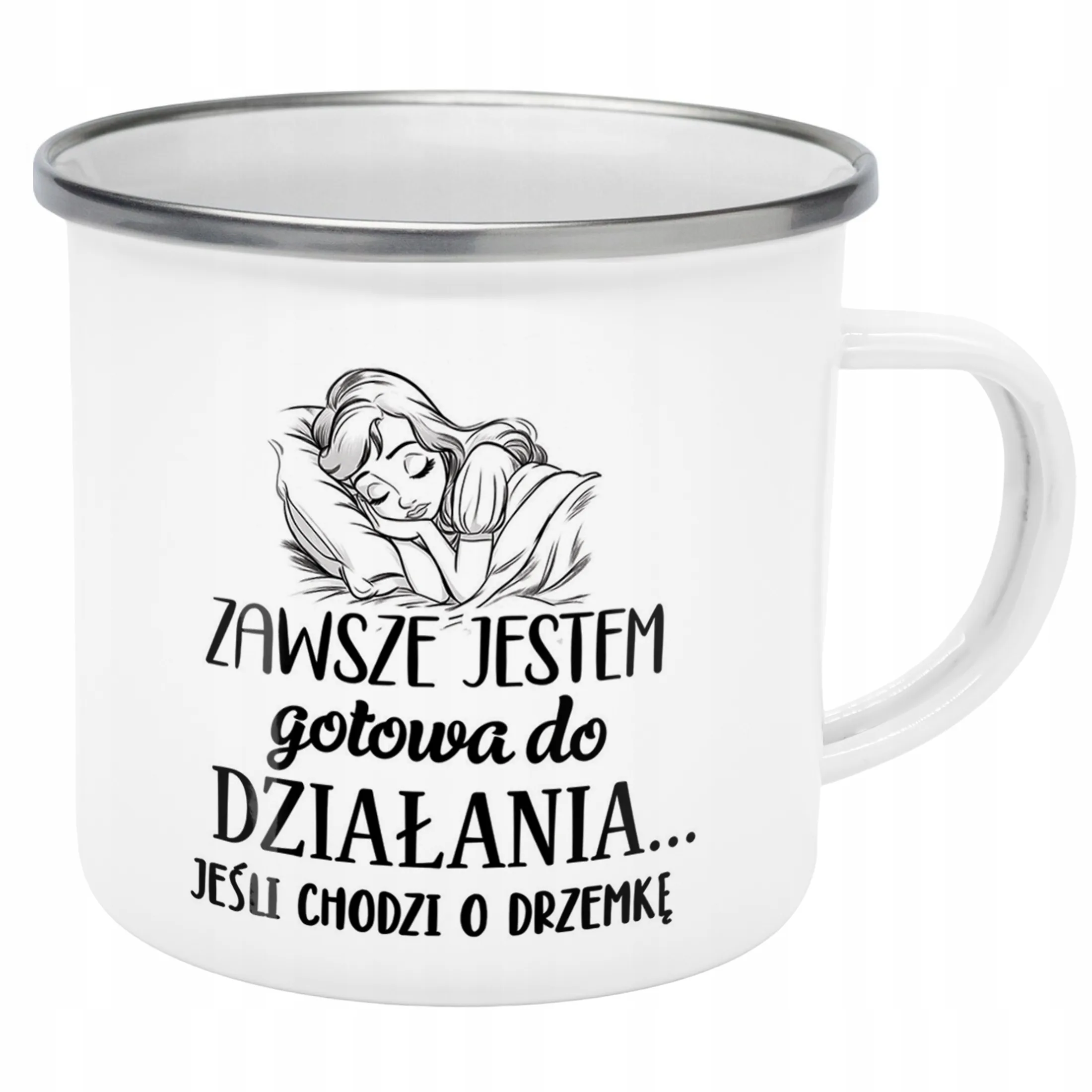 Emaliowany Kubek Garnuszek Dzień Kobiet Dla Kobiety Prezent Upominek