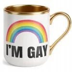 Kubek Premium Złoty I’M GAY Tęcza LGBT Jestem Gejem Prezent