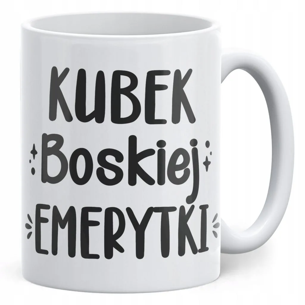 Kubek ceramiczny z okazji Emerytury Dla Emerytki Prezent Upominek