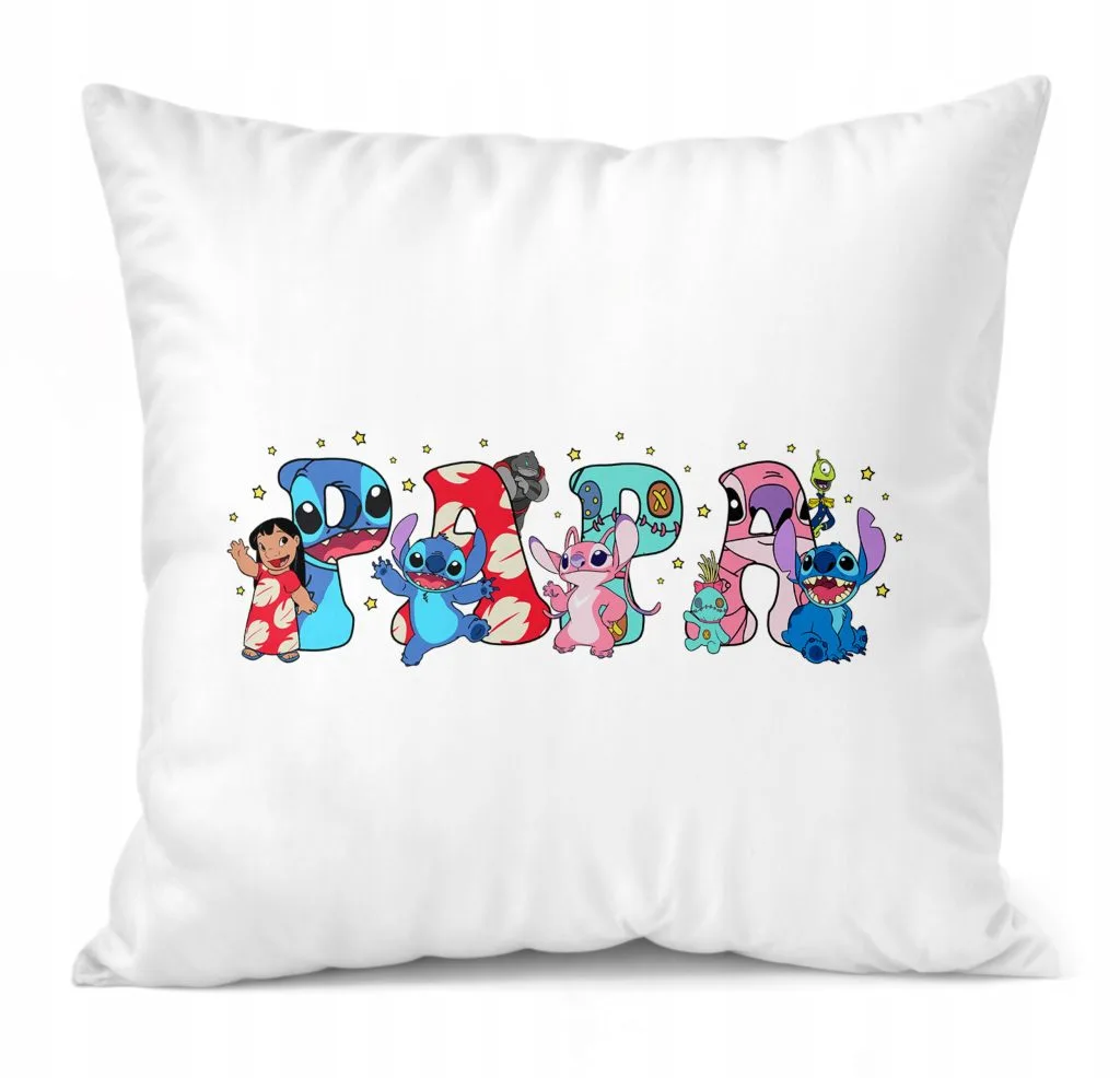Poduszka 38x38cm Stitch Lilo i Stich Bajka Dla Dzieci Prezent