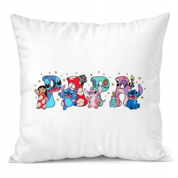 Poduszka 38x38cm Stitch Lilo i Stich Bajka Dla Dzieci Prezent