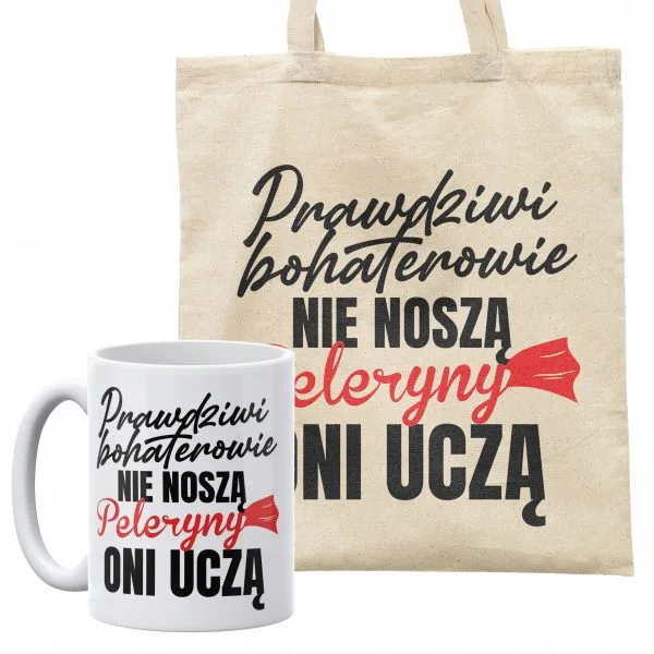 Zestaw kubek + torba Dla Nauczycielki Nauczyciela Dzień Nauczyciela Prezent