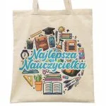 Torba bawełniana Dzień Nauczyciela Najlepsza Nauczycielka Prezent Upominek