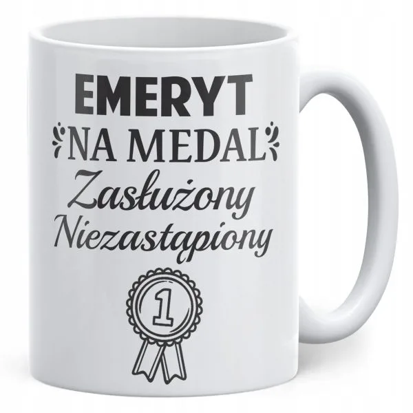 Kubek ceramiczny z okazji Emerytury Dla Emeryta Prezent Upominek