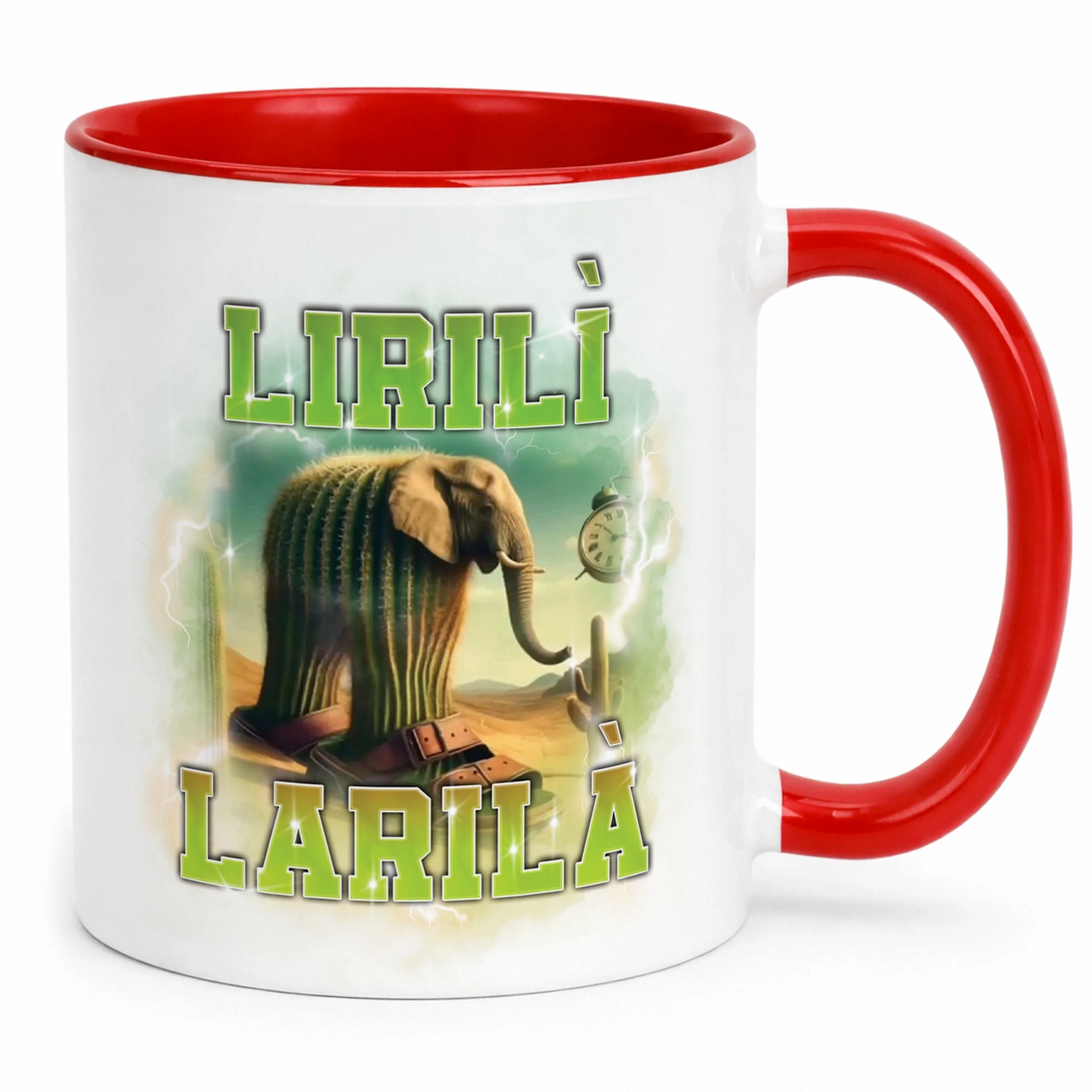 Kubek ceramiczny BRAINROT Lirili Larila Memy Zabawny TikTok Viral