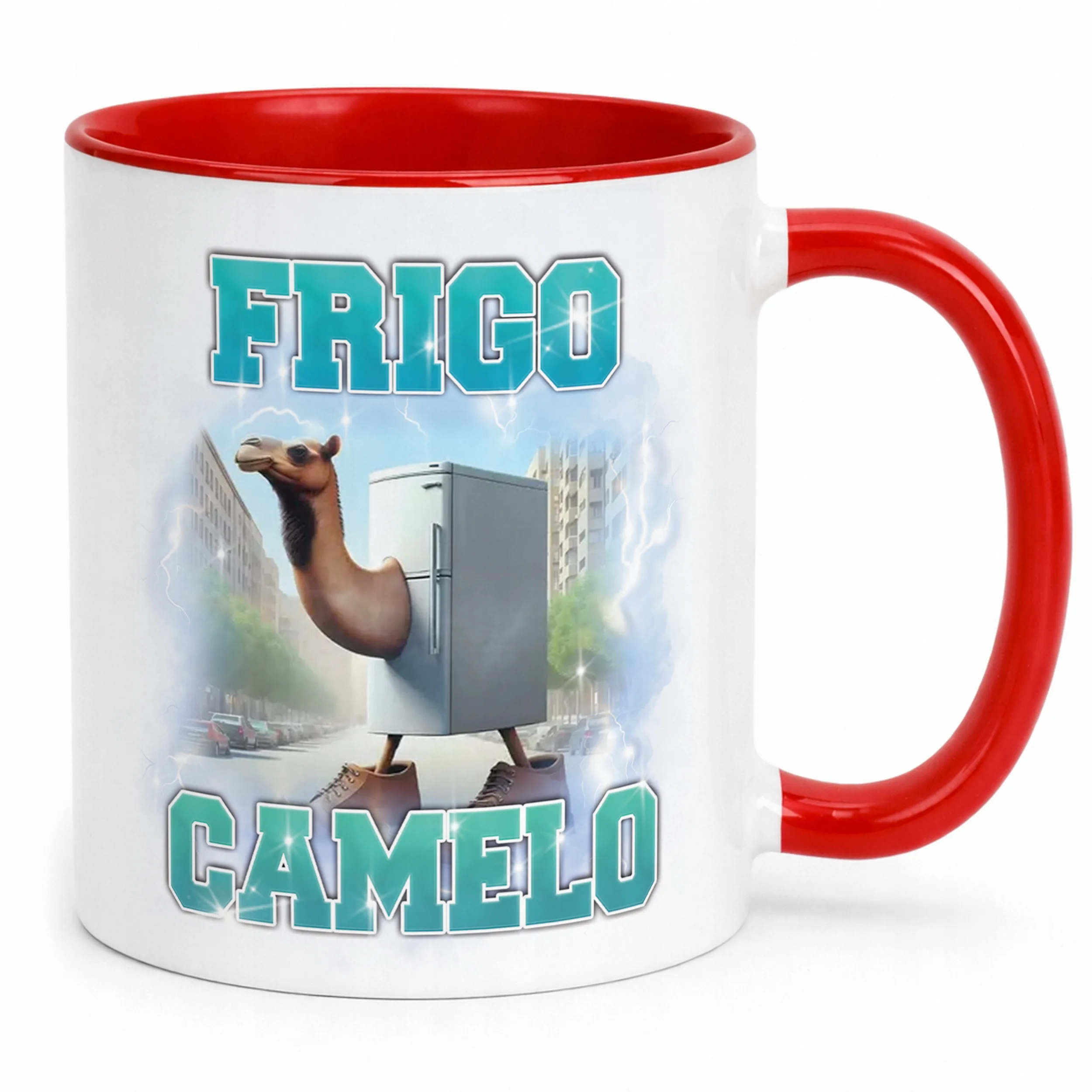 Kubek ceramiczny BRAINROT Frigo Camelo Memy Zabawny TikTok Viral