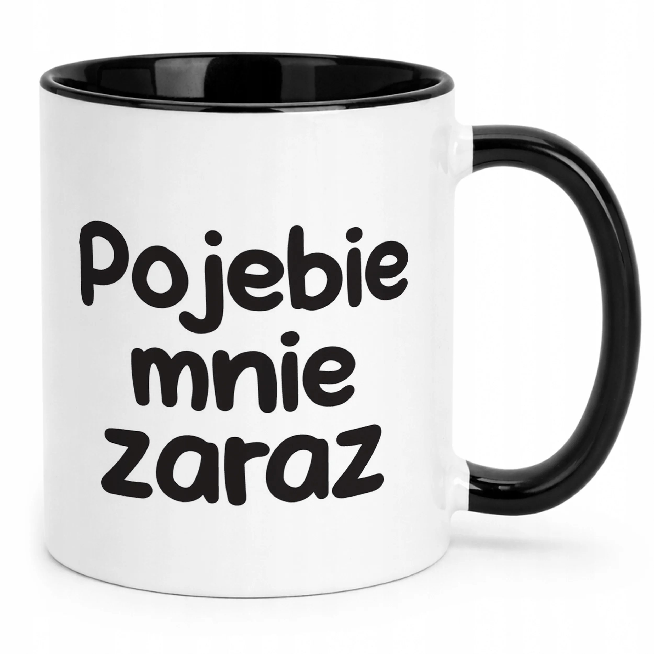 Kubek Czarny Poje**e Mnie Zaraz Śmieszny Zabawny Prezent