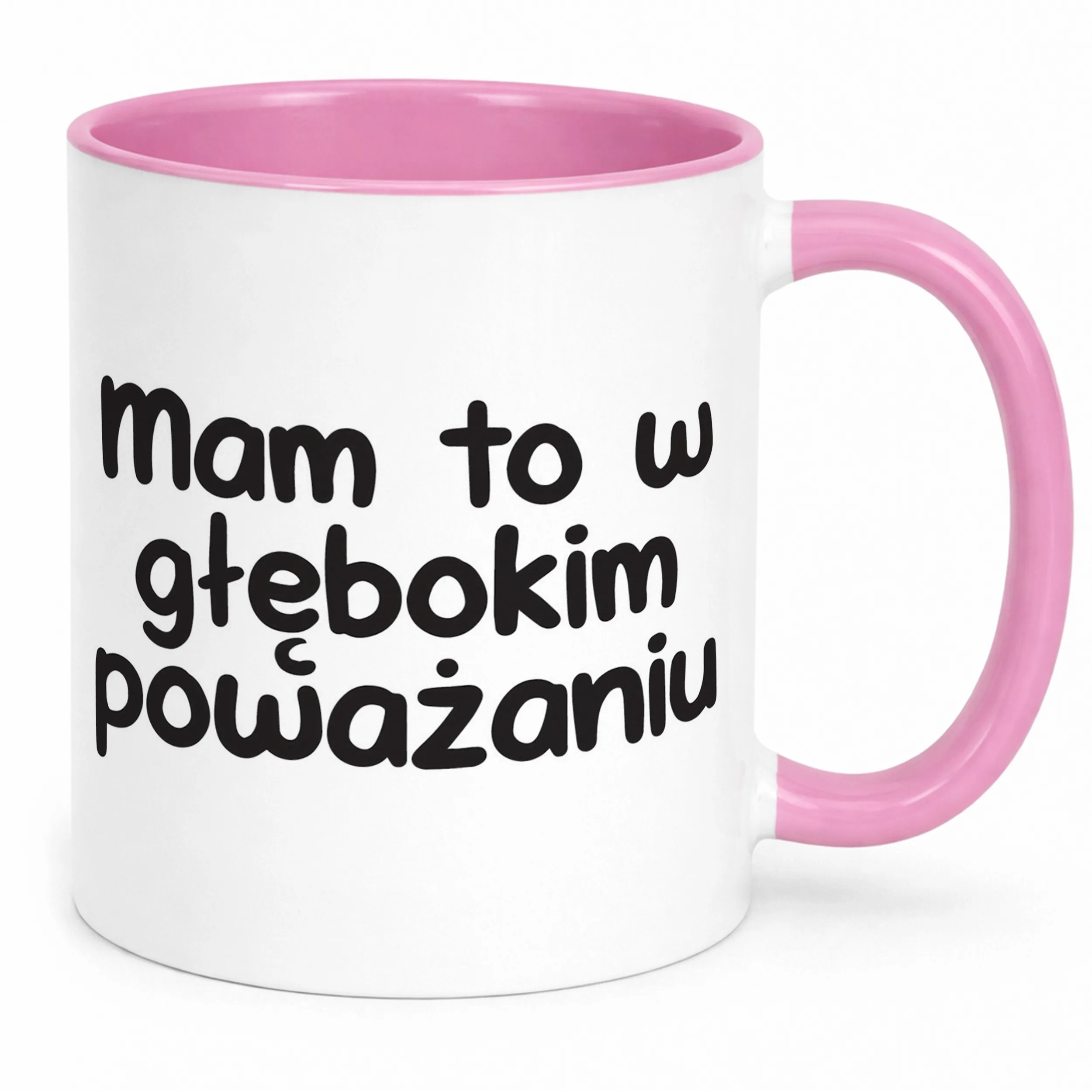 Kubek Różowy Mam To W Głębokim Poważaniu Śmieszny Zabawny Prezent