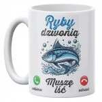 Kubek ceramiczny 330 ml Kubek dla Wędkarza Na Ryby Wędkowanie Prezent