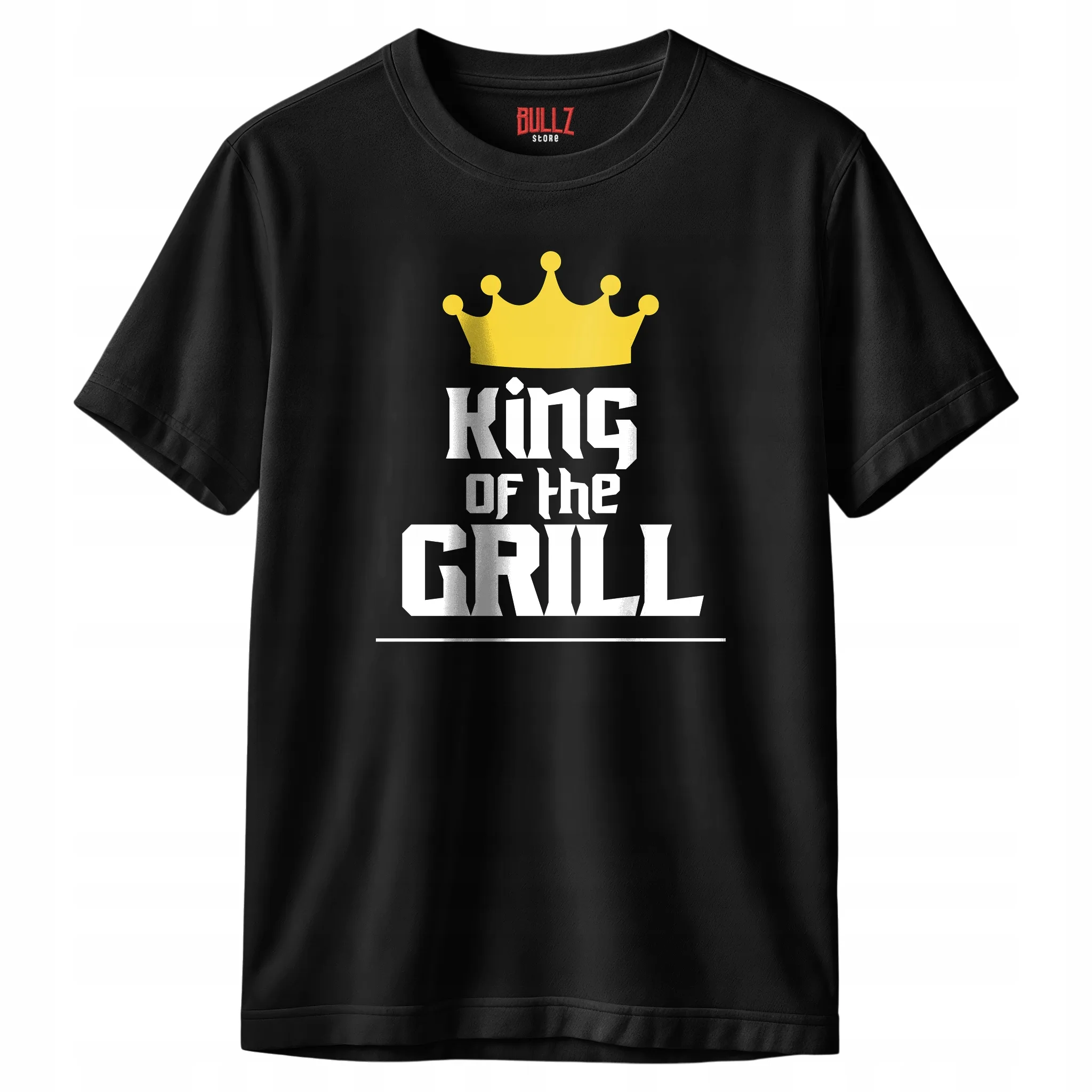 Koszulka czarna męska King Of The Grill Zabawny Prezent