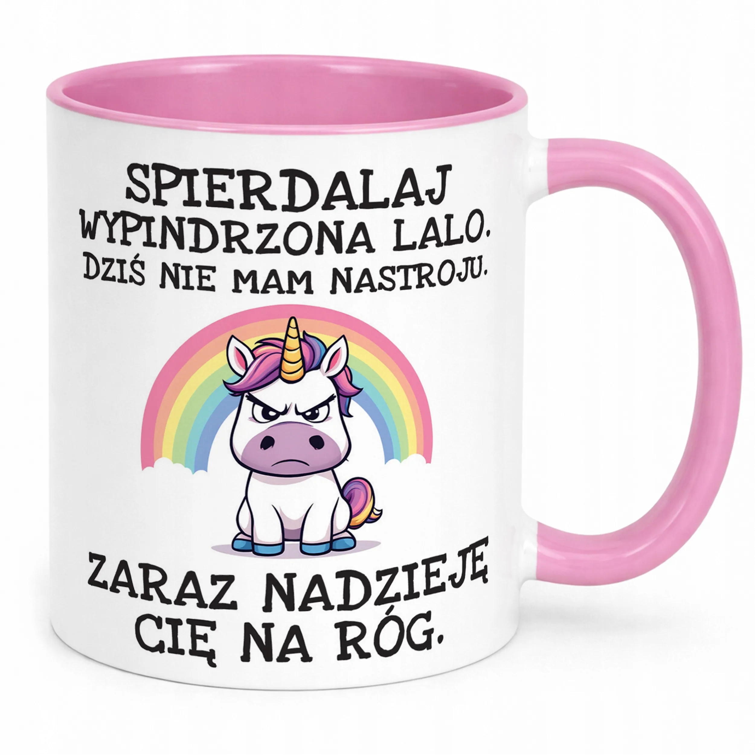 Kubek Różowy Spier*** Wypindrzona Lalo Zabawny Prezent