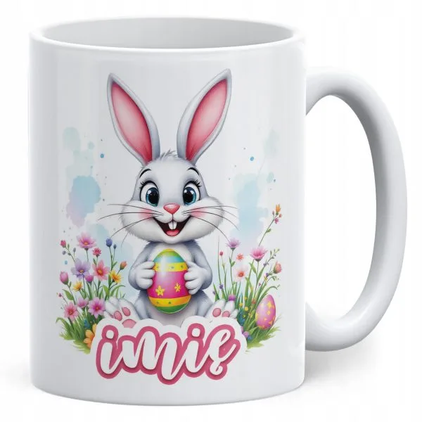Kubek ceramiczny Wielkanocny Personalizowany Z okazji Świąt Wielkanocnych