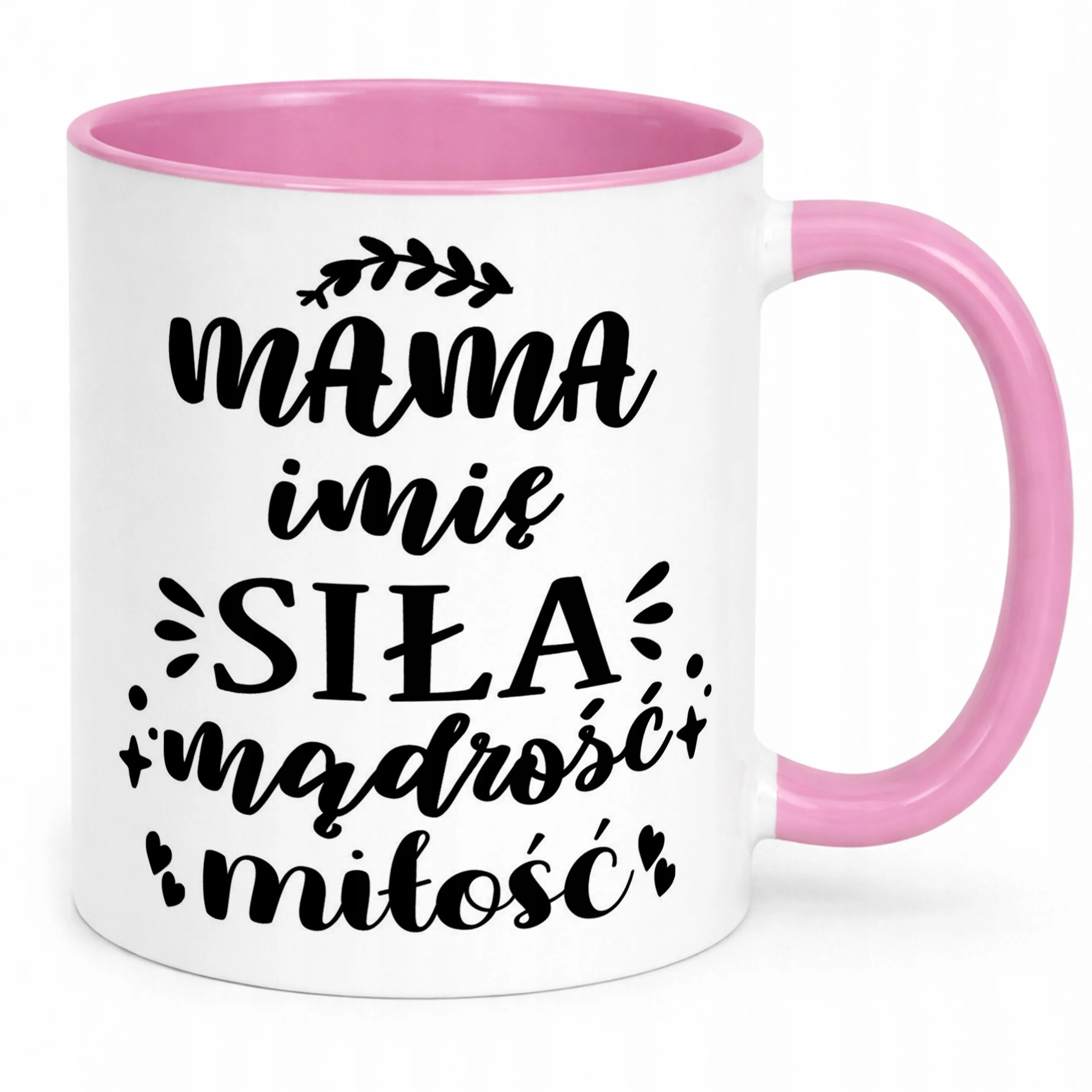Kubek Różowy Personalizowany Dzień Matki Dla Mamy Prezent Upominek