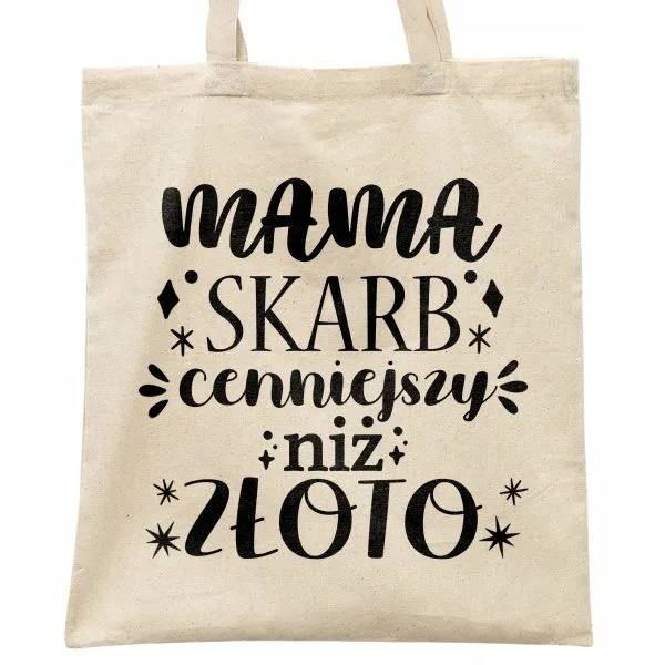 Torba bawełniana na zakupy Dzień Matki Dla Mamy Prezent Mama Skarb