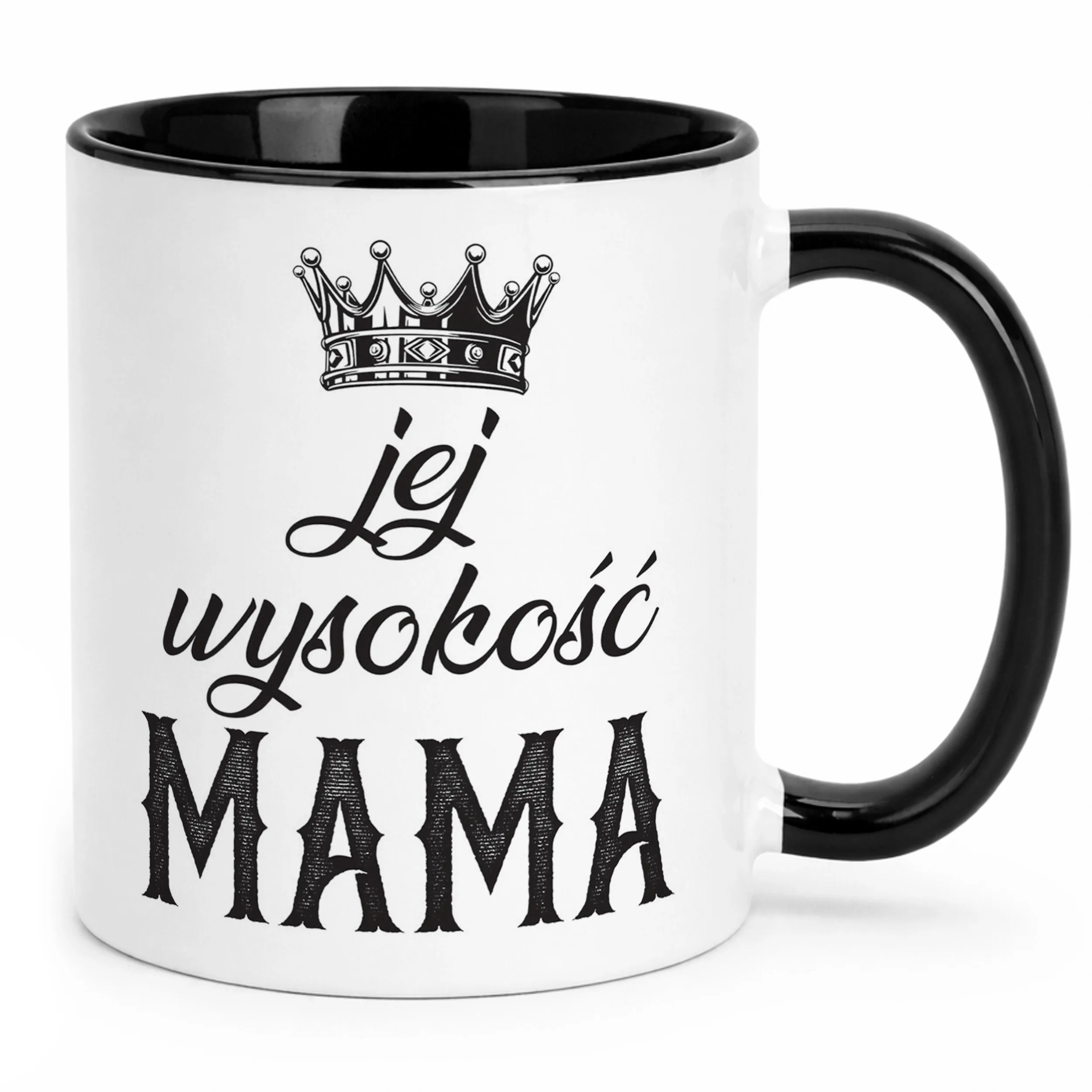 Kubek Czarny Dzień Matki Dla Mamy Prezent Jej Wyskość Mama