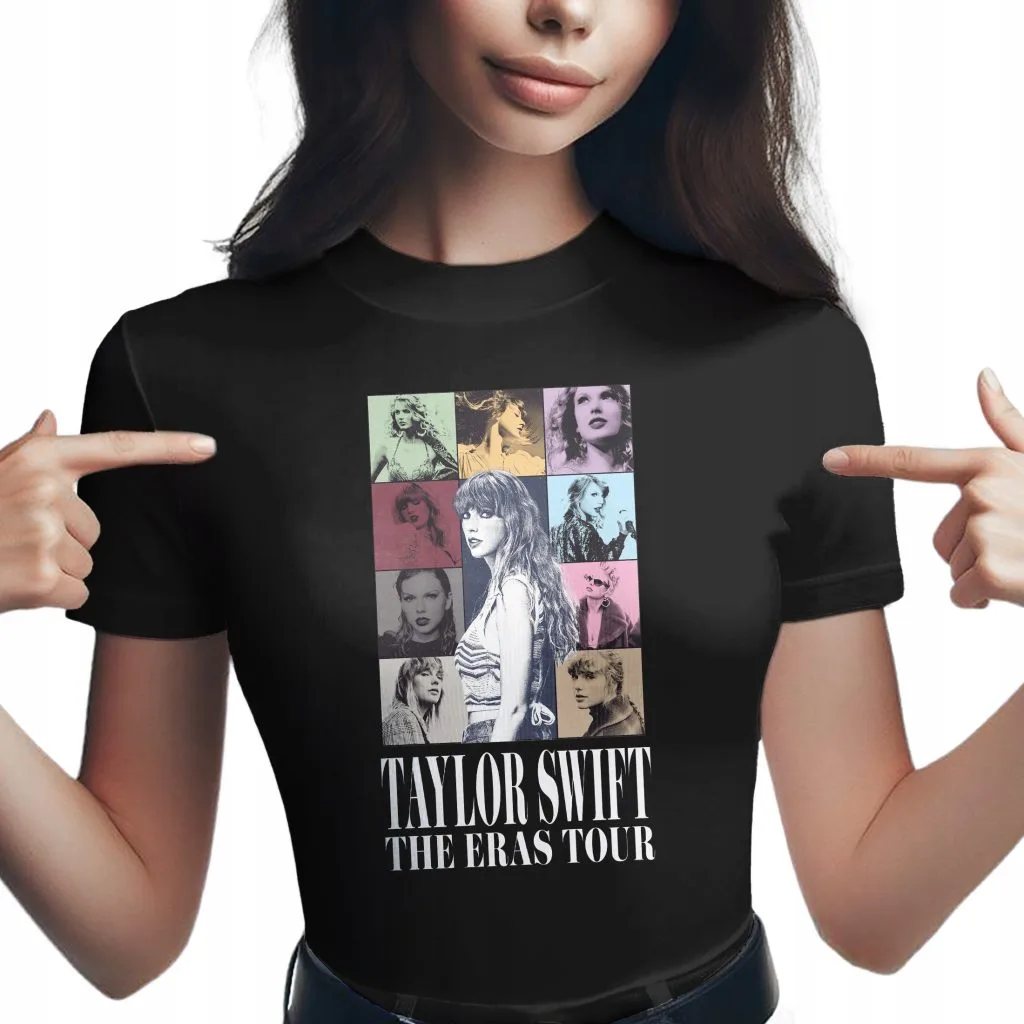 Koszulka damska czarna Taylor Swift The Eras Tour