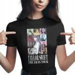 Koszulka damska czarna Taylor Swift The Eras Tour