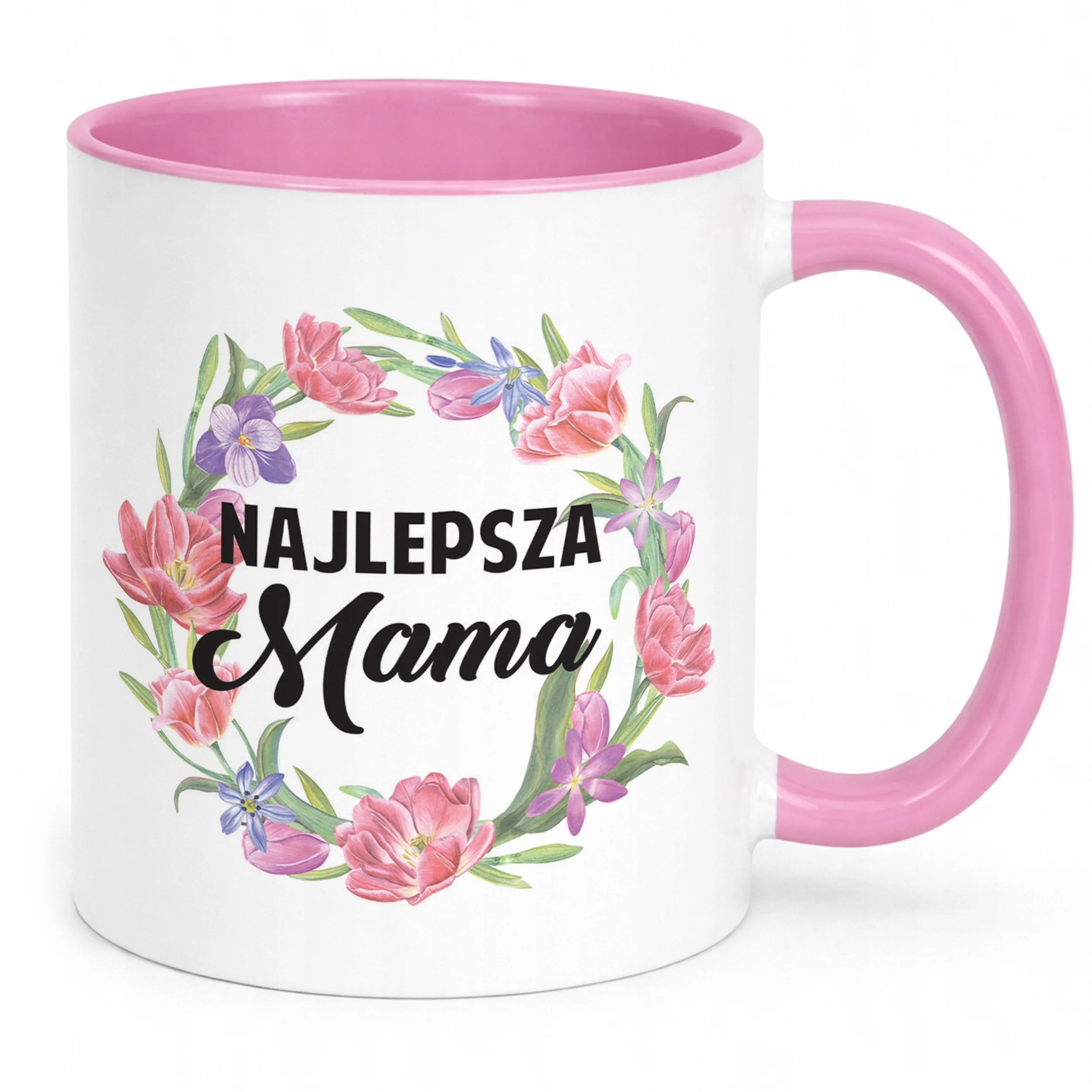 Kubek Różowy Dzień Matki Dla Mamy Prezent Najlepsza Mama