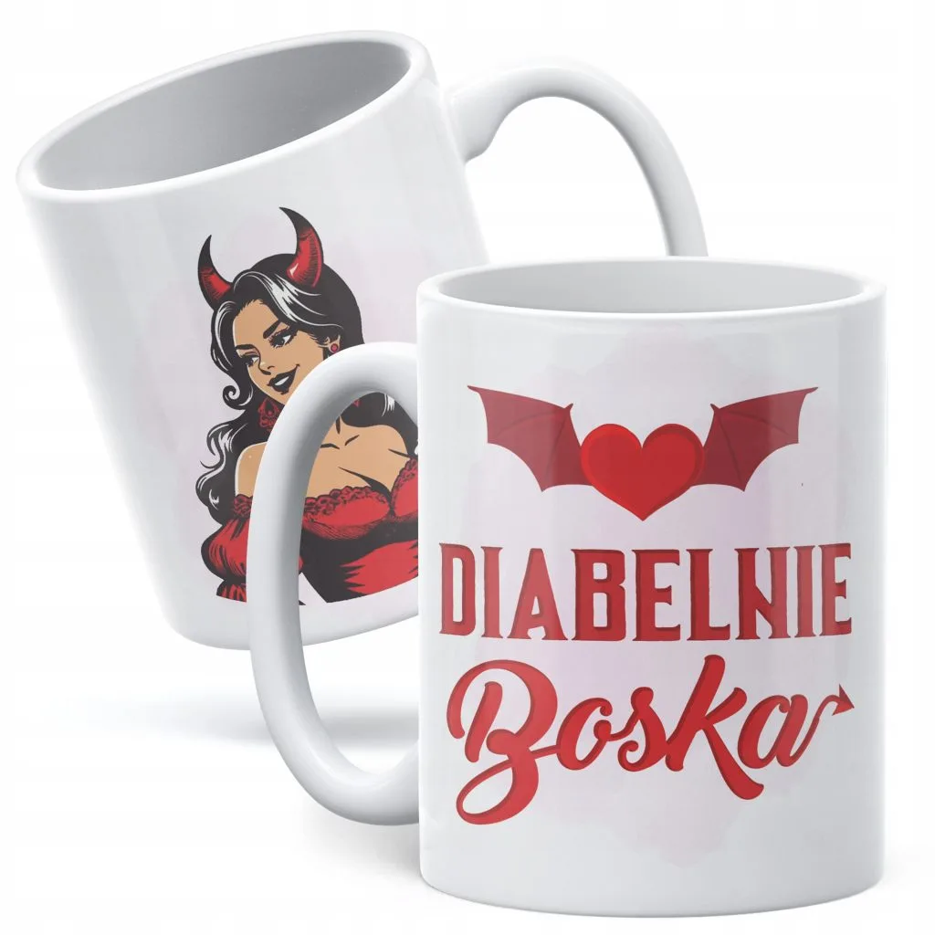 Kubek ceramiczny Dzień Kobiet Diabelnie Boska Prezent Upominek Dla Kobiety
