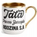 Kubek Premium Złoty Dzień Ojca Dla Taty Prezes Zarządu Rodzina Prezent
